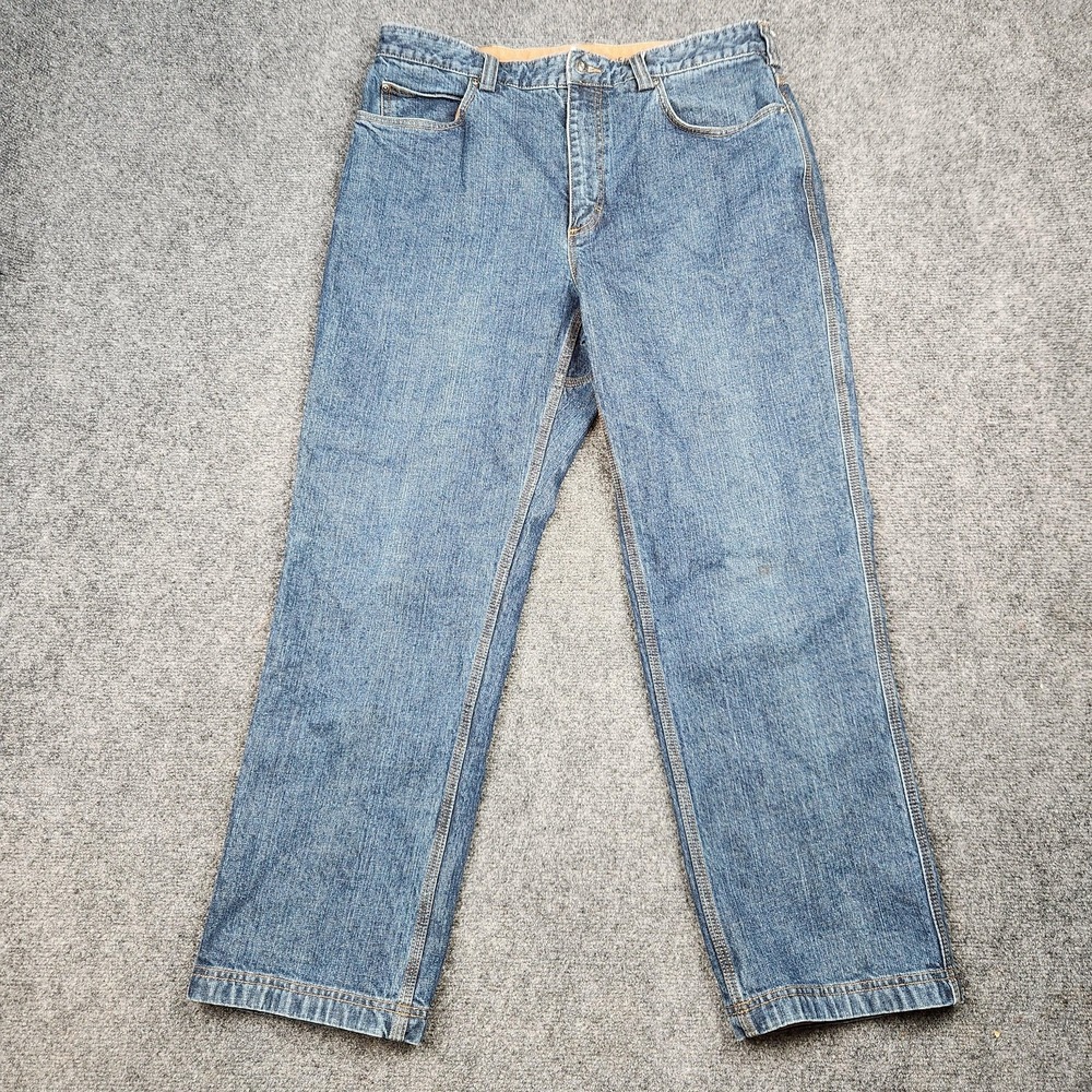 Duluth Trading Co Jeans Mens 36x30 Blue Flex‎ Ballroom Stretch Denim Workwear